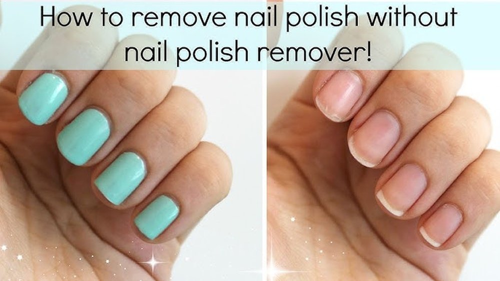 how to take nails off without nail polish remover​