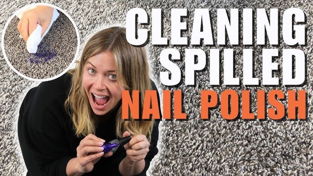 What is the fastest way to get nail polish out of carpet